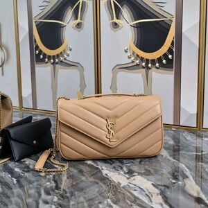 Yves Saint Laurent brown Quilted Shoulder Bag